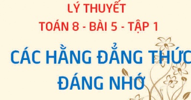 Các dạng hằng đẳng thức đáng nhớ: Tổng hai lập phương và Hiệu hai lập phương - Toán 8 bài 5 tập 1
